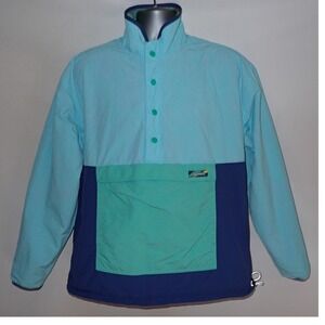 Chubbies‎ Mens Reversible Half Zip Pullover Jacket Tropical Bird Fleece Large